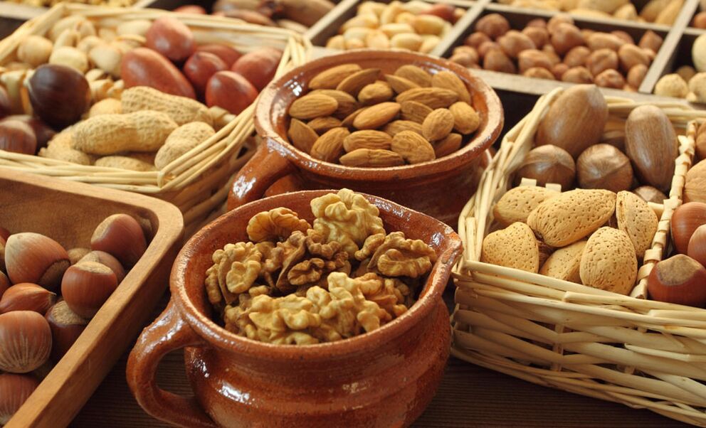In the diet of men, nuts will benefit from the potential