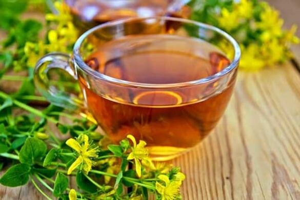 An infusion based on St. John's wort will help to get rid of problems with potency