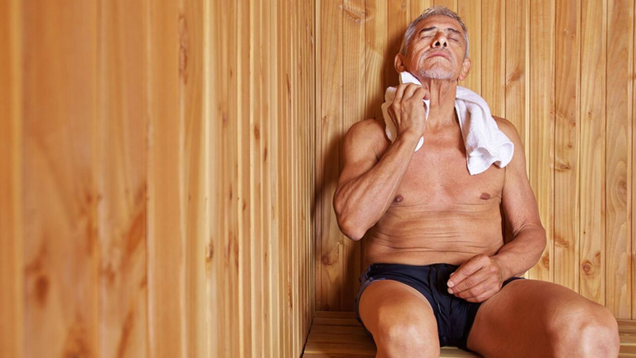 Visiting the steam room has a beneficial effect on men's health
